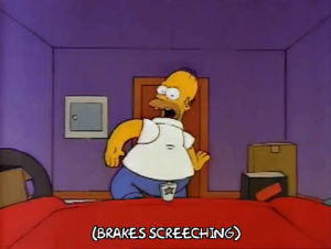 homer simpson,episode 19,scared,running,homer,season 17,17x19