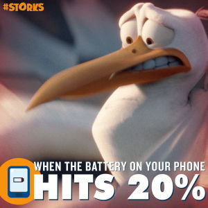 storks,phone,panic,battery