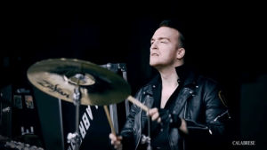 music video,drums,punk rock,leather jacket,death rock,calabrese,dark rock,calabrese band,bobby calabrese,jimmy calabrese,davey calabrese,sneer,toothpick,i wanna be a vigilante,born with a scorpions touch