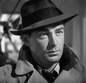 classic film,chewing,gum,alan ladd,this gun for hire