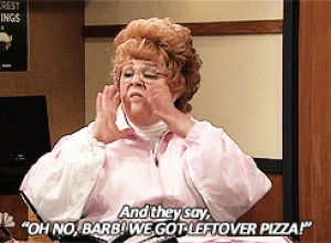 snl,pizza,saturday night live,melissa mccarthy,by tal,barb,s38e17