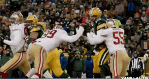 san francisco 49ers,nfl,california,packers,san francisco,aaron rodgers,49ers,green bay,the bay,aldon smith,9ers,hit stick