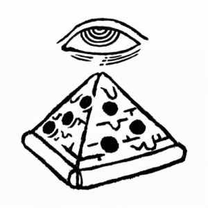 illuminati,cult,pizza,art design
