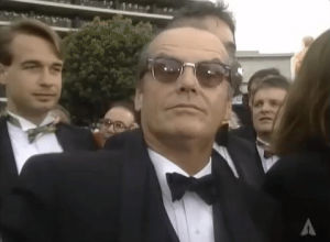 jack nicholson,academy awards,funny face,oscars 1993,oscars1993,goofy face