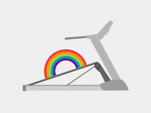 workout,loop,rainbow,fitness,color,treadmill