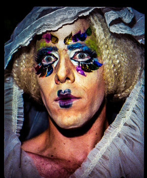 makeup,film,performance,lgbt,drag,costume,queer,stereoscopic,35mm,katebones