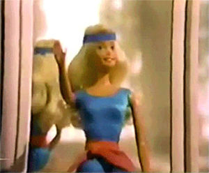 barbie doll,leg warmers,vintage,80s,retro,1980s,workout,exercise,nostalgia,barbie,80s s,80s commercials,80s fashion,80s toys,great shape barbie