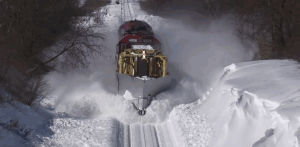 train,snow,tracks,clearing