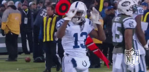 ty hilton,football,nfl,celebration,point,colts,indianapolis colts,first down,1st down