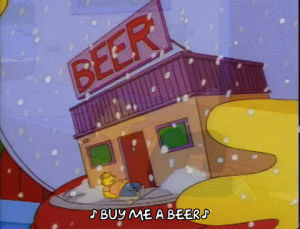 season 8,episode 13,beer,drink,tgif,barney gumble,booze,8x13,time to drink
