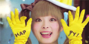 gloves,japanese,creepy,happy,smile,galore
