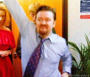 david brent,ricky gervais,the office uk,lets dance,bow down to the king