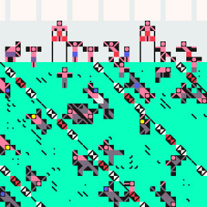 pixel,china,swim,8 bit,petscii,swimming pool