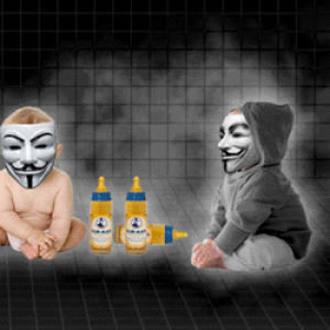 hacker,anonymous,laughing hilarious,baby,babies,hackers