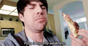 food,pizza,youtube,youtuber,youtubers,smosh,ian,weaknesses,david bowie is my heroe,swimming with the fishes