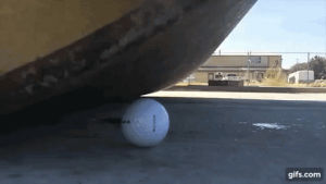golf,vs,ball,interesting,steamroller
