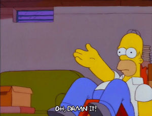 homer simpson,angry,season 10,episode 2,frustrated,10x02