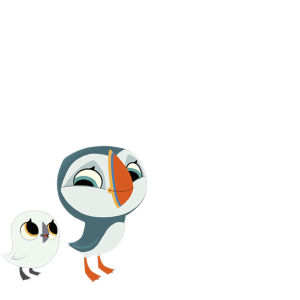 Puffin rock puffin GIF on GIFER - by Malarana