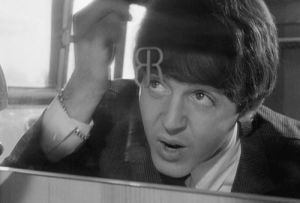 paul mccartney,black and white,train,60s,the beatles,beatles,1964,sixties,comb,hard days night,richard lester,british rail
