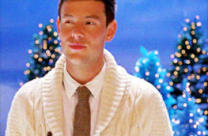 all i want for christmas is you,glee,christmas,blue,snow,singing,cory monteith,various tv christmas,glee christmas,glee season 4