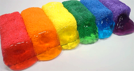 Satisfying Rainbow Foam Gif Find On Gifer
