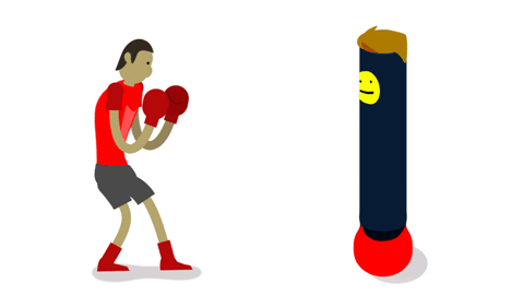 GIF punching boxer dummy - animated GIF on GIFER - by Zarius