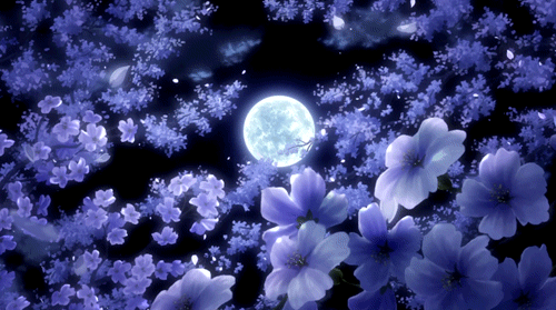 Blooming Beautiful Flowers Anime Aesthetic GIF  GIFDBcom