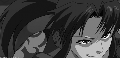 black and white anime tumblr gif