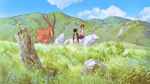 Image result for princess mononoke ending gif
