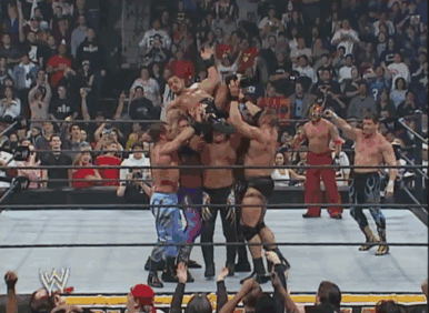WWE Royal Rumble 2005 - everybody eliminating Muhammad Hassan : r/SquaredCircle