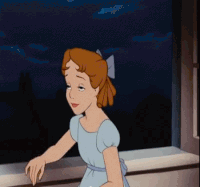 Peter Pan Y Wendy Besan Disney Gif