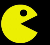 Neon gaming pac man GIF - Find on GIFER