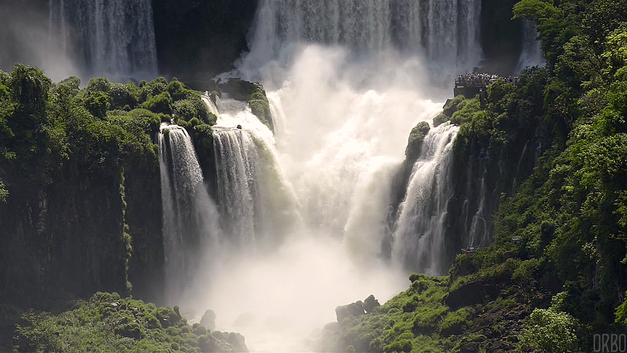 Анимированные картинки. Бразилия водопады Игуасу глотка дьявола. Водопад Анхель. Водопад Игуасу гиф. Анимированные водопады.