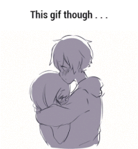 anime hug gifs  WiffleGif