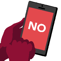 no cell phone gif