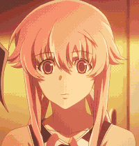 Гифки Юно гасай Mirai nikki Аниме GIF