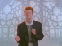 GIF never gonna give you up speech bubble pixel - animated GIF on GIFER
