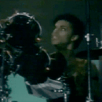 Prince drummer GIF - Find on GIFER