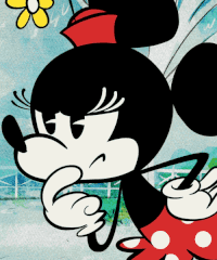 Think Thinking GIF - Think Thinking Minnie mouse GIFs