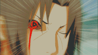 Sasuke Sharingan Serious Angry Look GIF