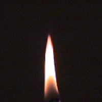 animated candle burning