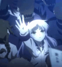 Гифки Ангельские ритмы Аниме Сериал GIF