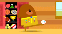 GIF kick, duggee, football, best animated GIFs hey duggee, exercise, soccer, happy, free download sport, 