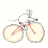 GIFs Mouse Bicycle Cycling GIF