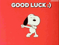 GIF good luck, snoopy, best wishes, best animated GIFs free download 