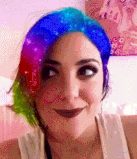 Rainbow hair GIF - Conseguir el mejor gif en GIFER