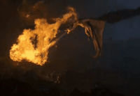 fire breathing dragon gif