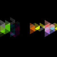 GIF color, triangle, hexagon, best animated GIFs recursion, free download 