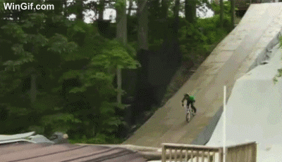 Bike jump гифки, анимированные GIF 
