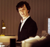 GIF sherlock benedict cumberbatch sherlock h - animated GIF on GIFER, image size:200x187